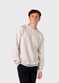 Klitmoller Collective Strick-Daniel knit - Pastel grey MossGreen