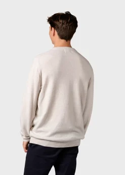 Klitmoller Collective Strick-Daniel knit - Pastel grey MossGreen