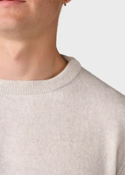 Klitmoller Collective Strick-Daniel knit - Pastel grey MossGreen