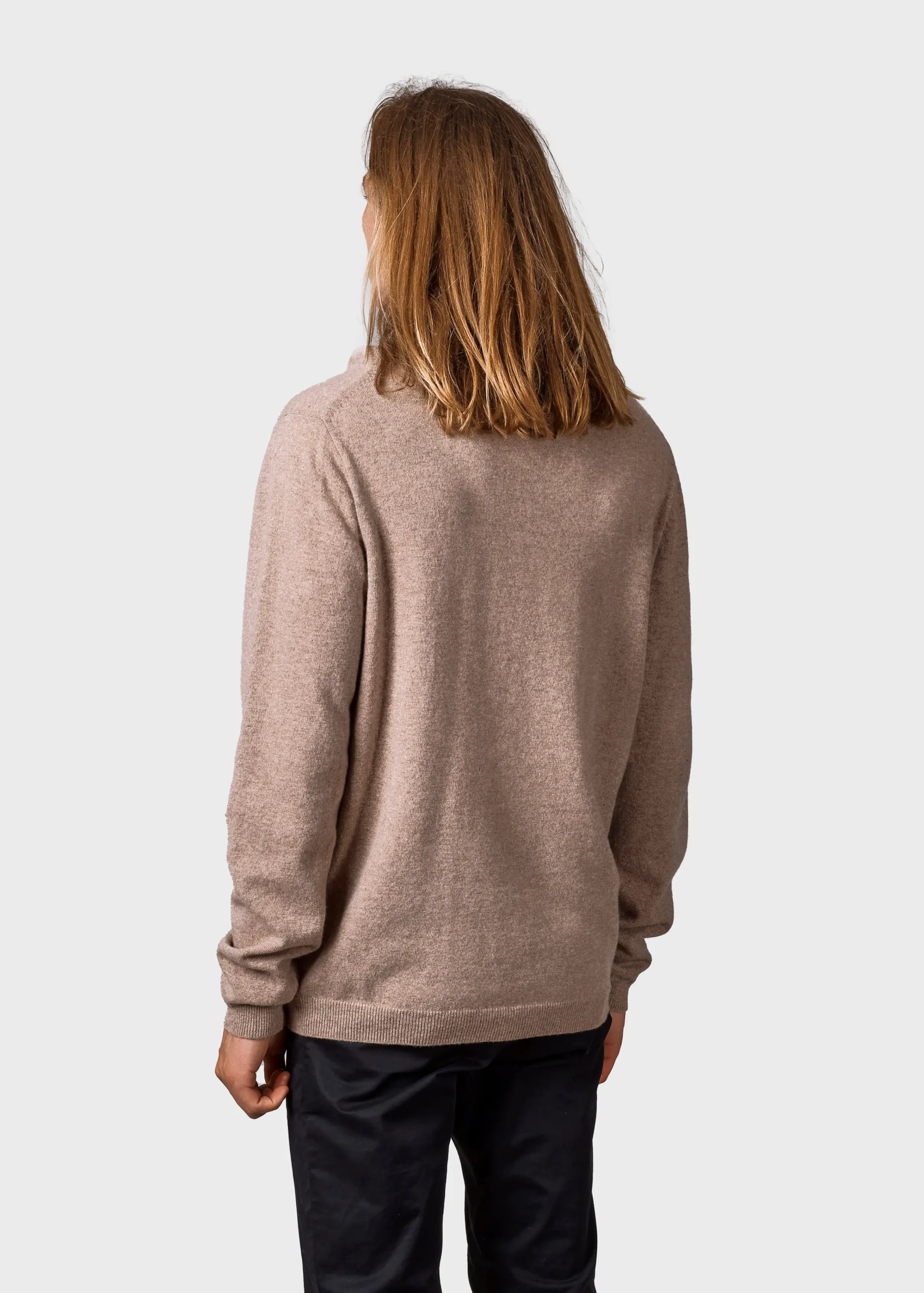 Klitmoller Collective Strick-Daniel knit - Sand MossGreen