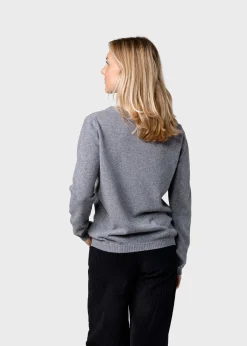 Klitmoller Collective Strick-Daniella knit - Light grey Navy