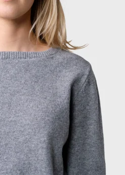 Klitmoller Collective Strick-Daniella knit - Light grey Navy