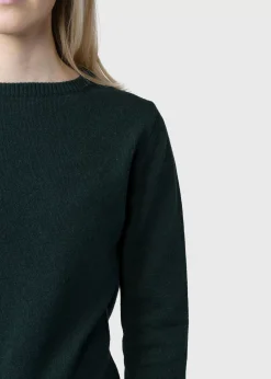 Klitmoller Collective Strick-Daniella knit - Moss Green Navy