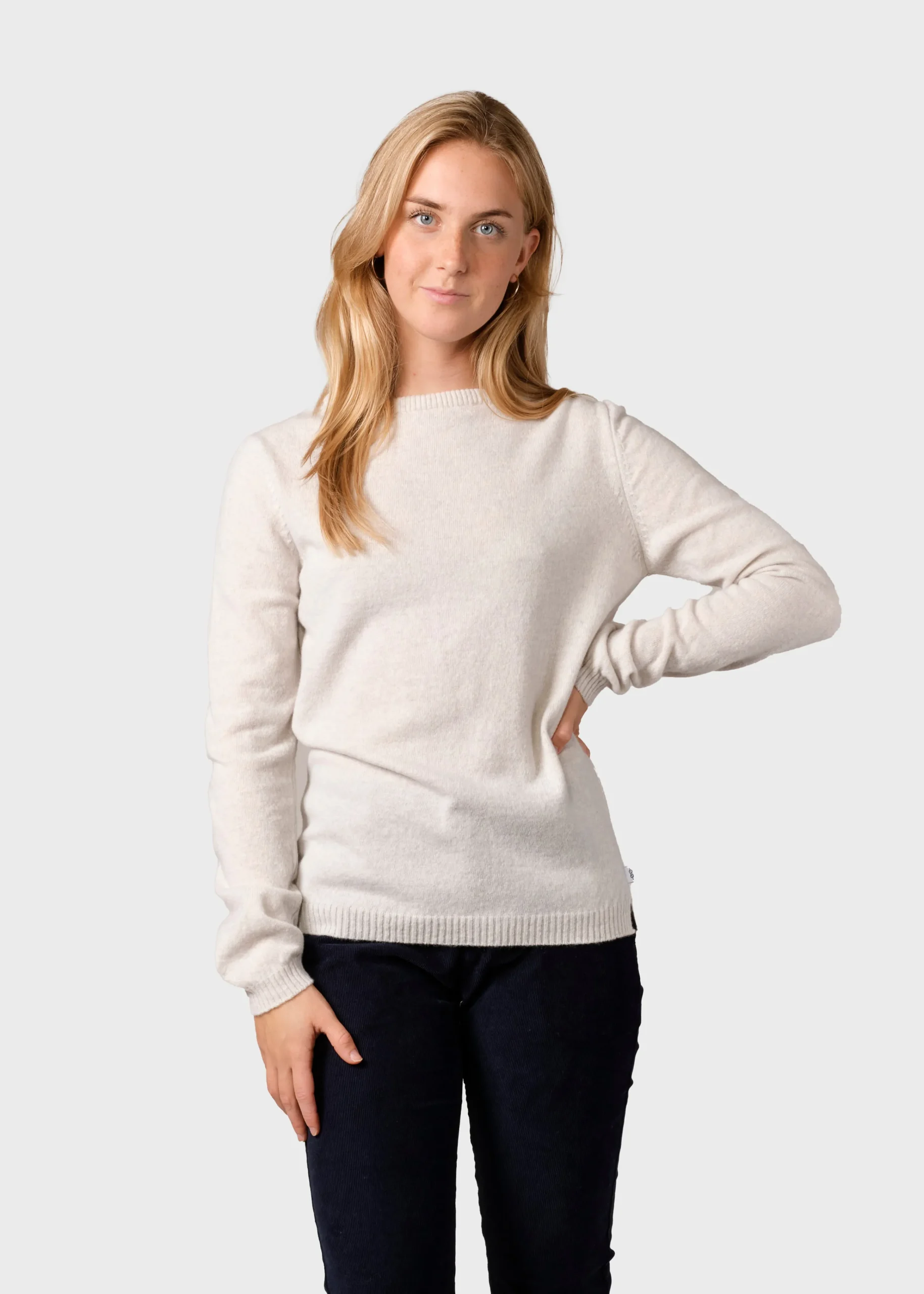 Klitmoller Collective Strick-Daniella knit - Pastel grey Navy