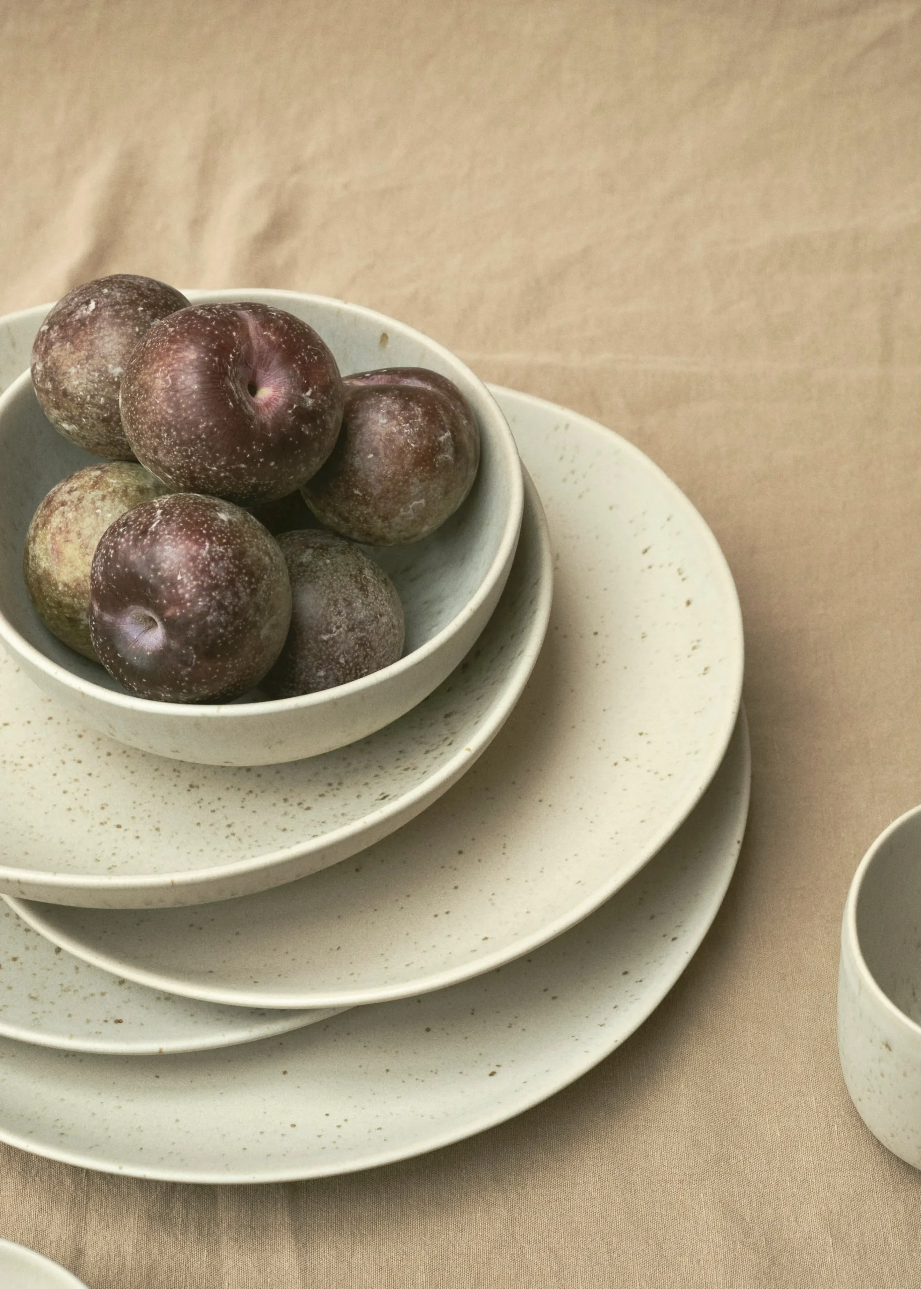 Klitmoller Collective Keramik-Dinner plate - 27 cm - Light blue Concrete