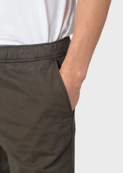 Klitmoller Collective Hosen-Elliot twill chino - Olive Black