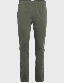 Klitmoller Collective Hosen-Elliot twill chino - Olive Black