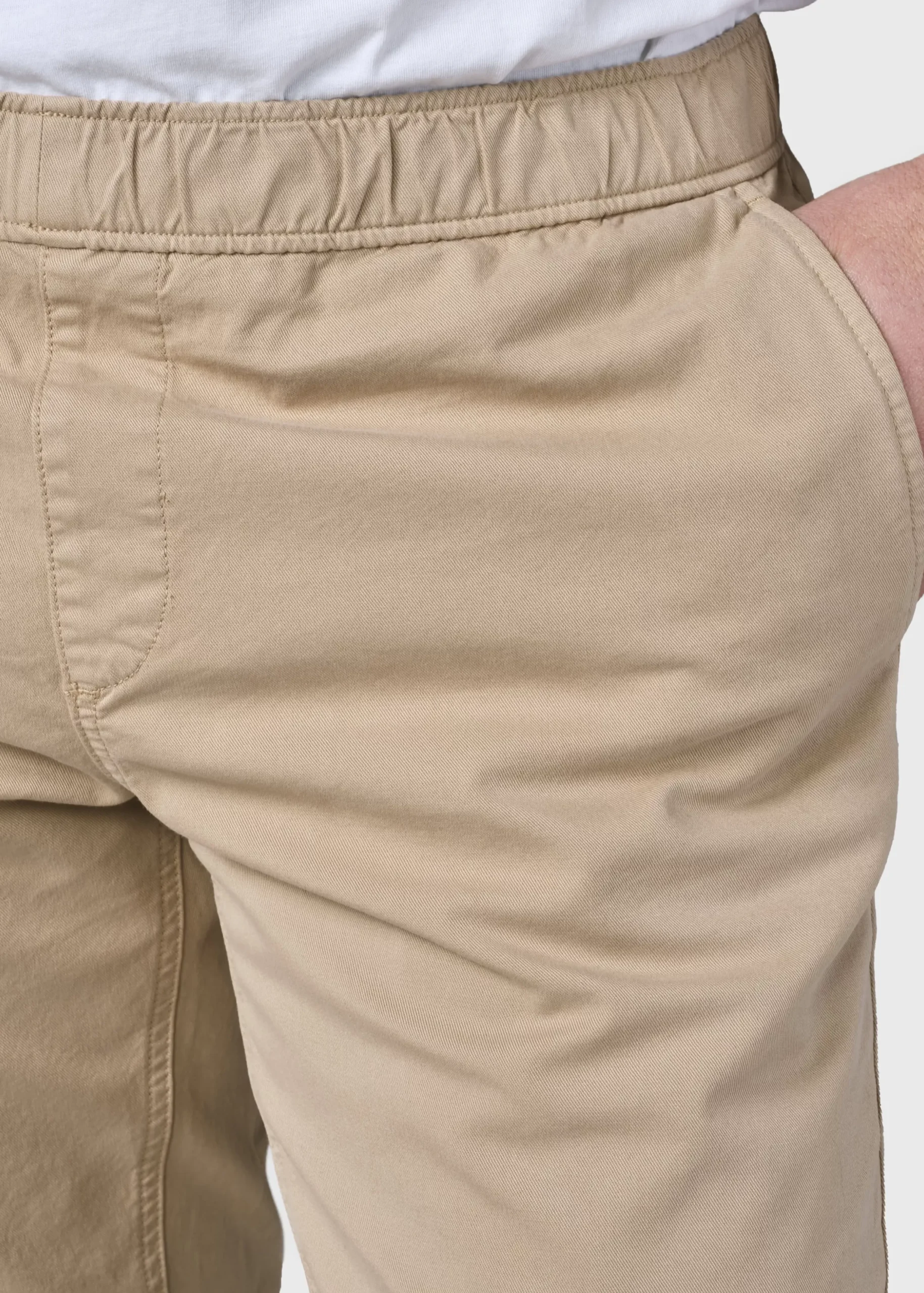 Klitmoller Collective Hosen-Elliot twill chino - Sand Black