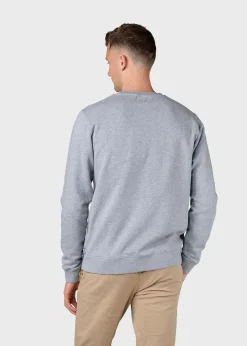 Klitmoller Collective Sweatshirts-Elof crew - Grey melange Greymelange