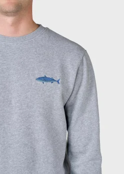 Klitmoller Collective Sweatshirts-Elof crew - Grey melange Greymelange