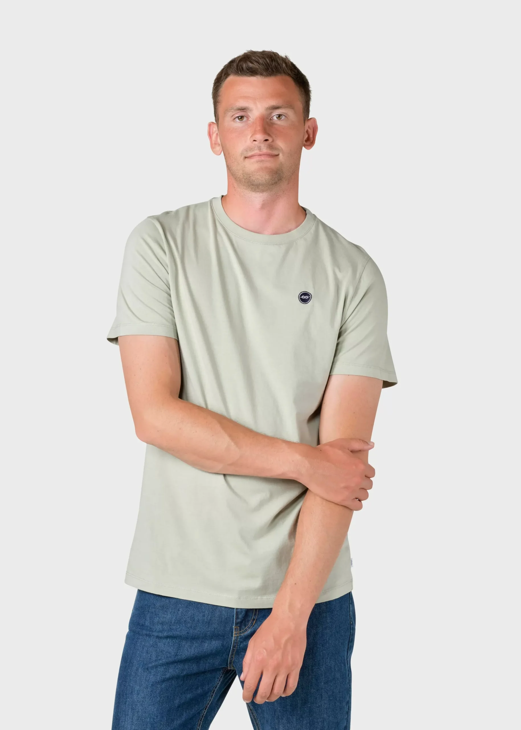 Klitmoller Collective T-shirts-Elton tee - Sage Navy