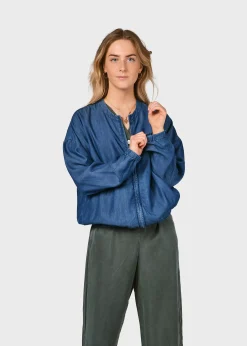 Klitmoller Collective Jacken-Esther jacket - Dark blue chambrey Palegreen