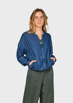 Klitmoller Collective Jacken-Esther jacket - Dark blue chambrey Palegreen