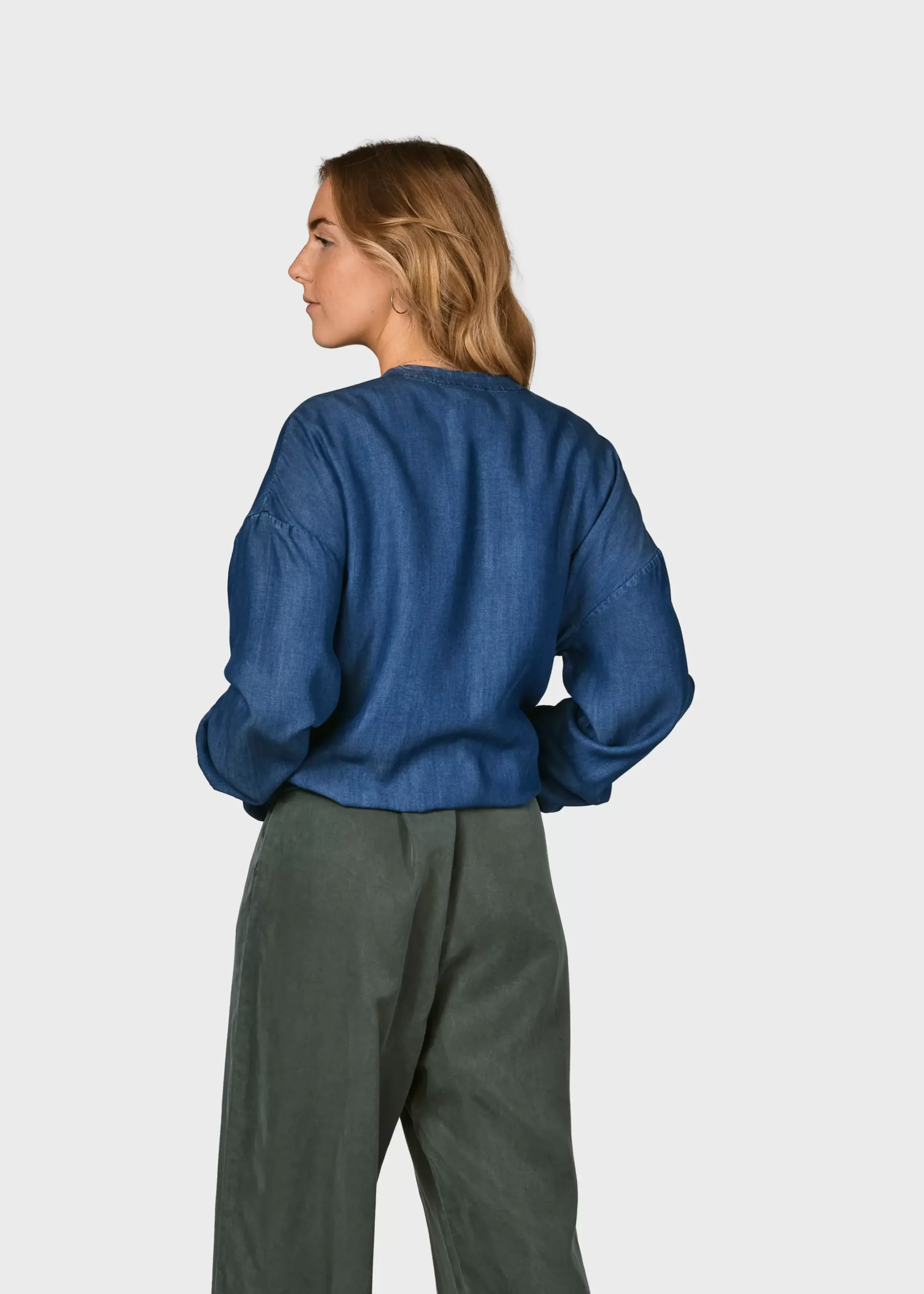 Klitmoller Collective Jacken-Esther jacket - Dark blue chambrey Palegreen