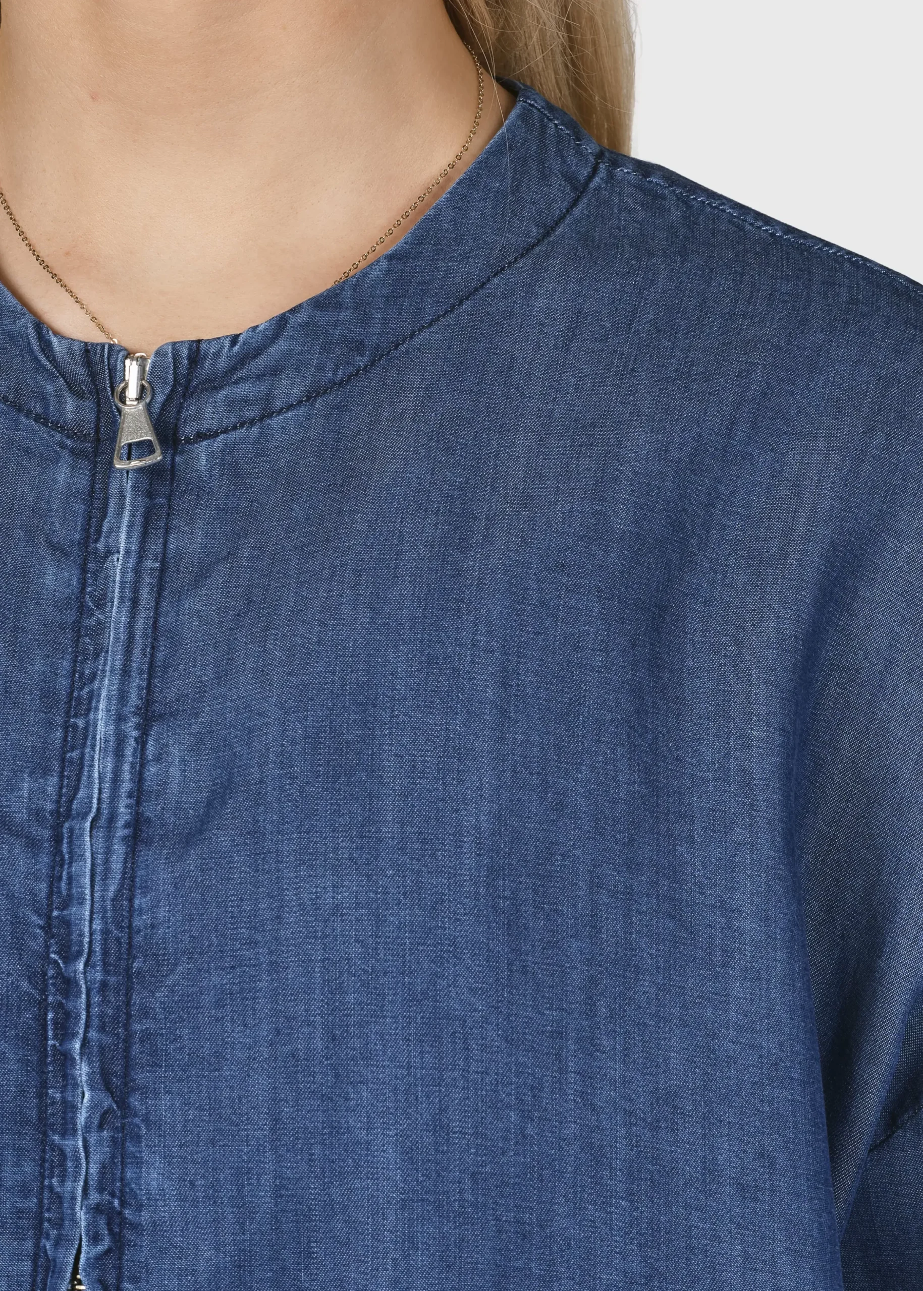 Klitmoller Collective Jacken-Esther jacket - Dark blue chambrey Palegreen