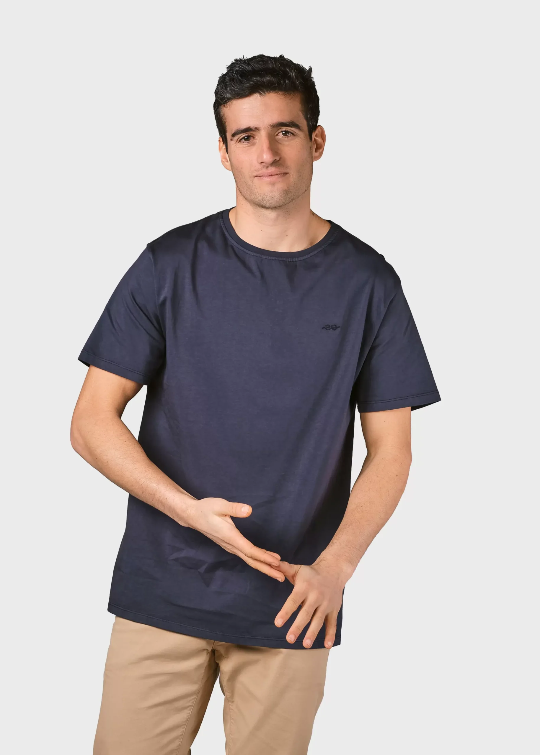Klitmoller Collective T-shirts-Felix tee - Navy MossGreen