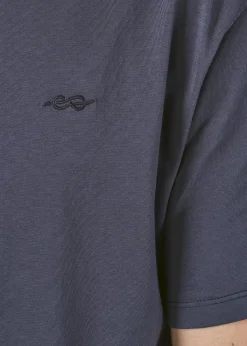 Klitmoller Collective T-shirts-Felix tee - Navy MossGreen