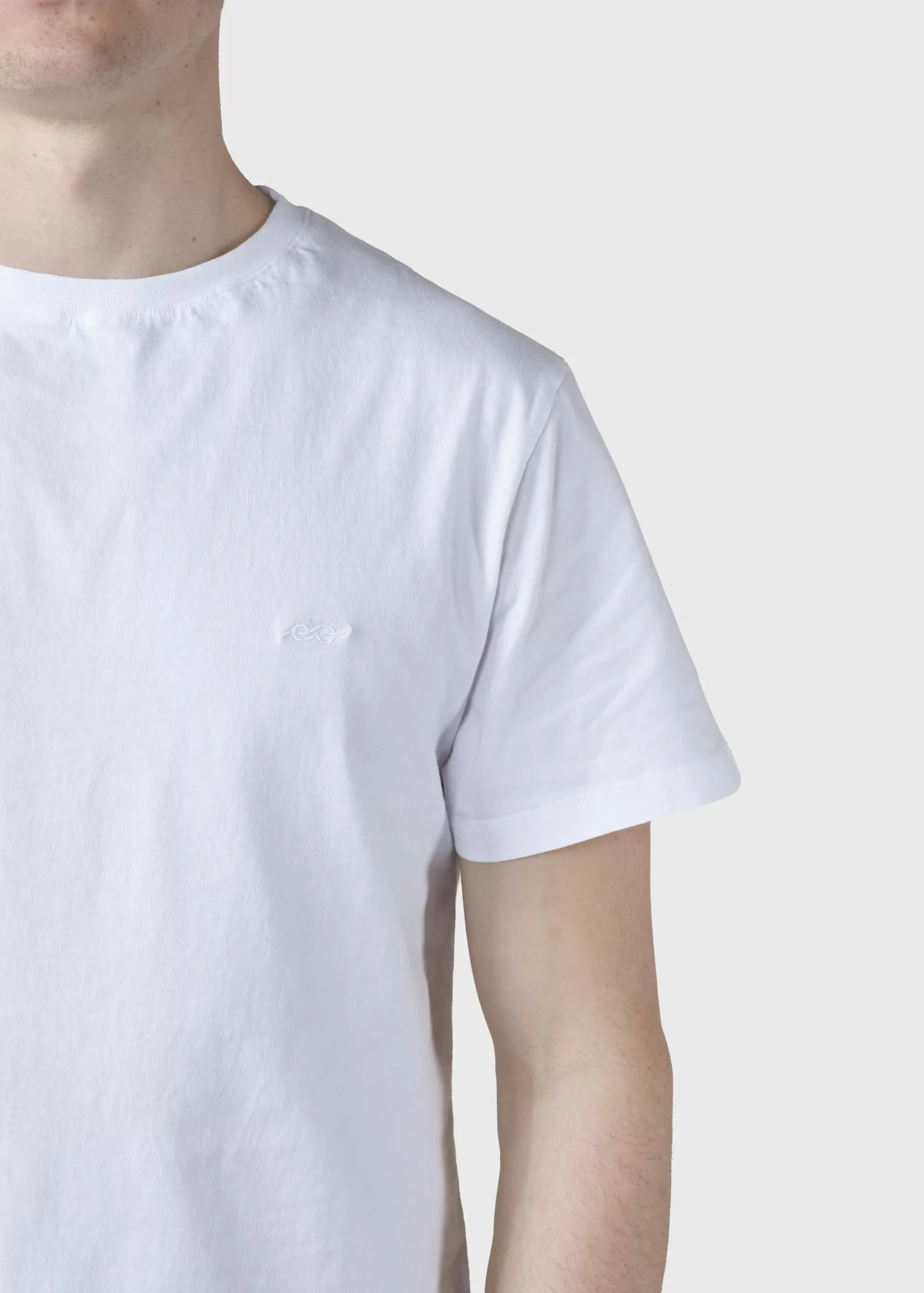 Klitmoller Collective T-shirts-Felix tee - White MossGreen