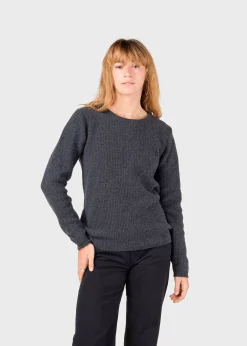 Klitmoller Collective Strick-Fenja Knit - Anthracite Pastelgrey