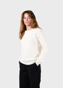 Klitmoller Collective Strick-Fenja Knit - Cream Pastelgrey