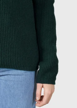 Klitmoller Collective Strick-Fenja Knit - Moss Green Pastelgrey