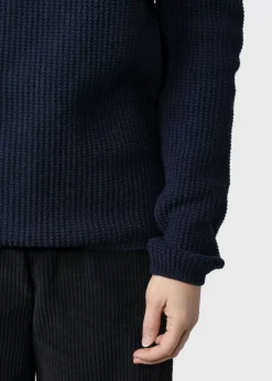 Klitmoller Collective Strick-Fenja Knit - Navy Pastelgrey