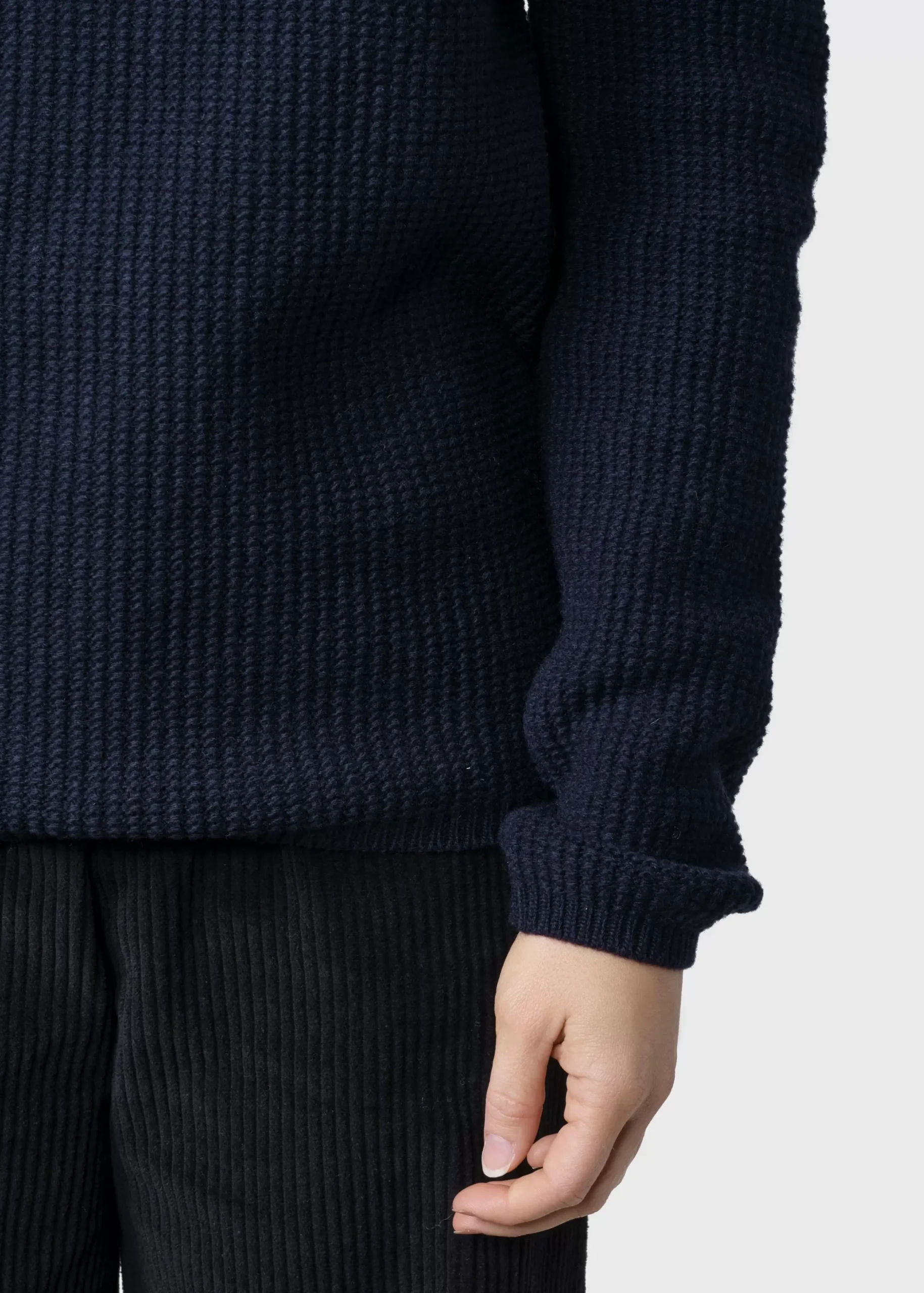 Klitmoller Collective Strick-Fenja Knit - Navy Pastelgrey