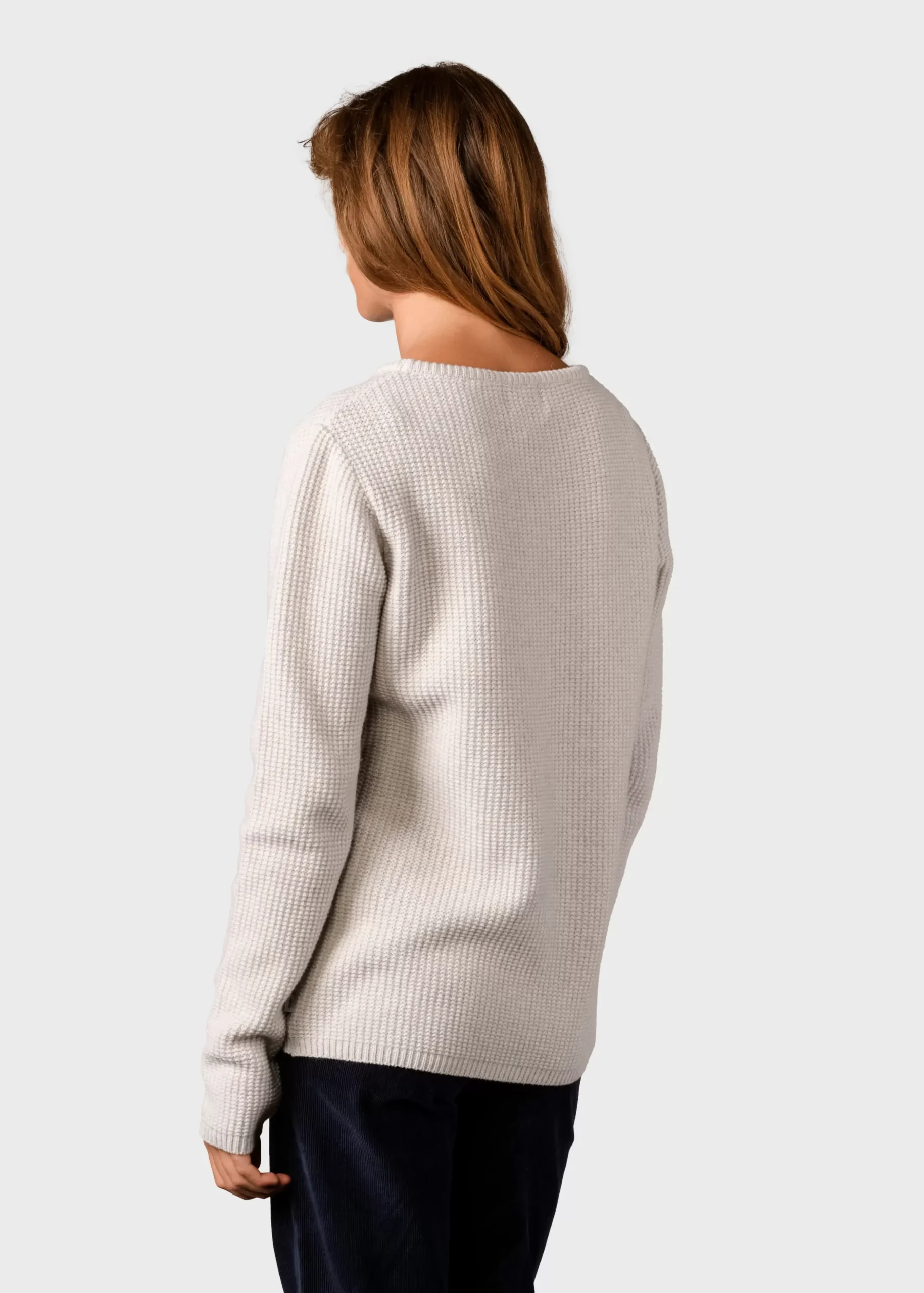 Klitmoller Collective Strick-Fenja Knit - Pastel grey Pastelgrey