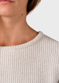Klitmoller Collective Strick-Fenja Knit - Pastel grey Pastelgrey