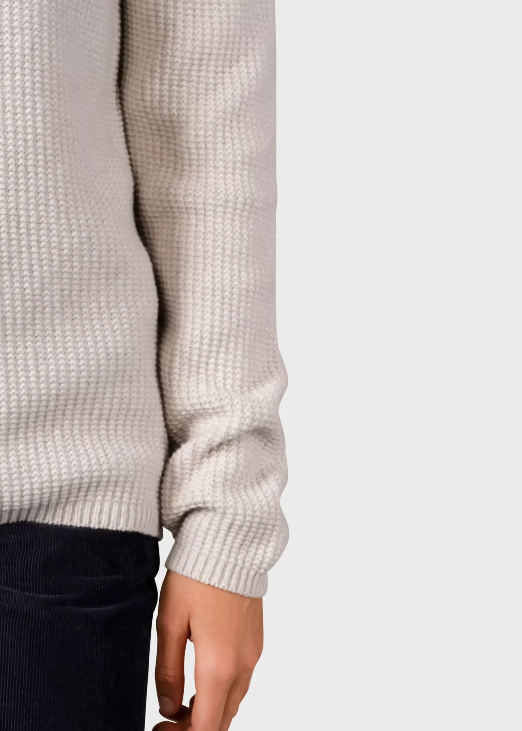 Klitmoller Collective Strick-Fenja Knit - Pastel grey Pastelgrey