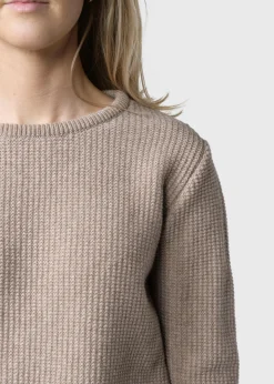 Klitmoller Collective Strick-Fenja Knit - Sand Pastelgrey