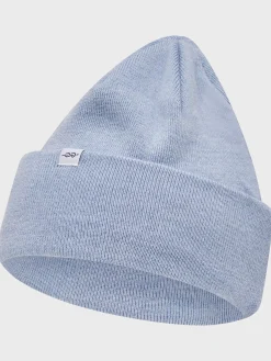 Klitmoller Collective Accessories-Fine rib beanie - Light blue Lightblue