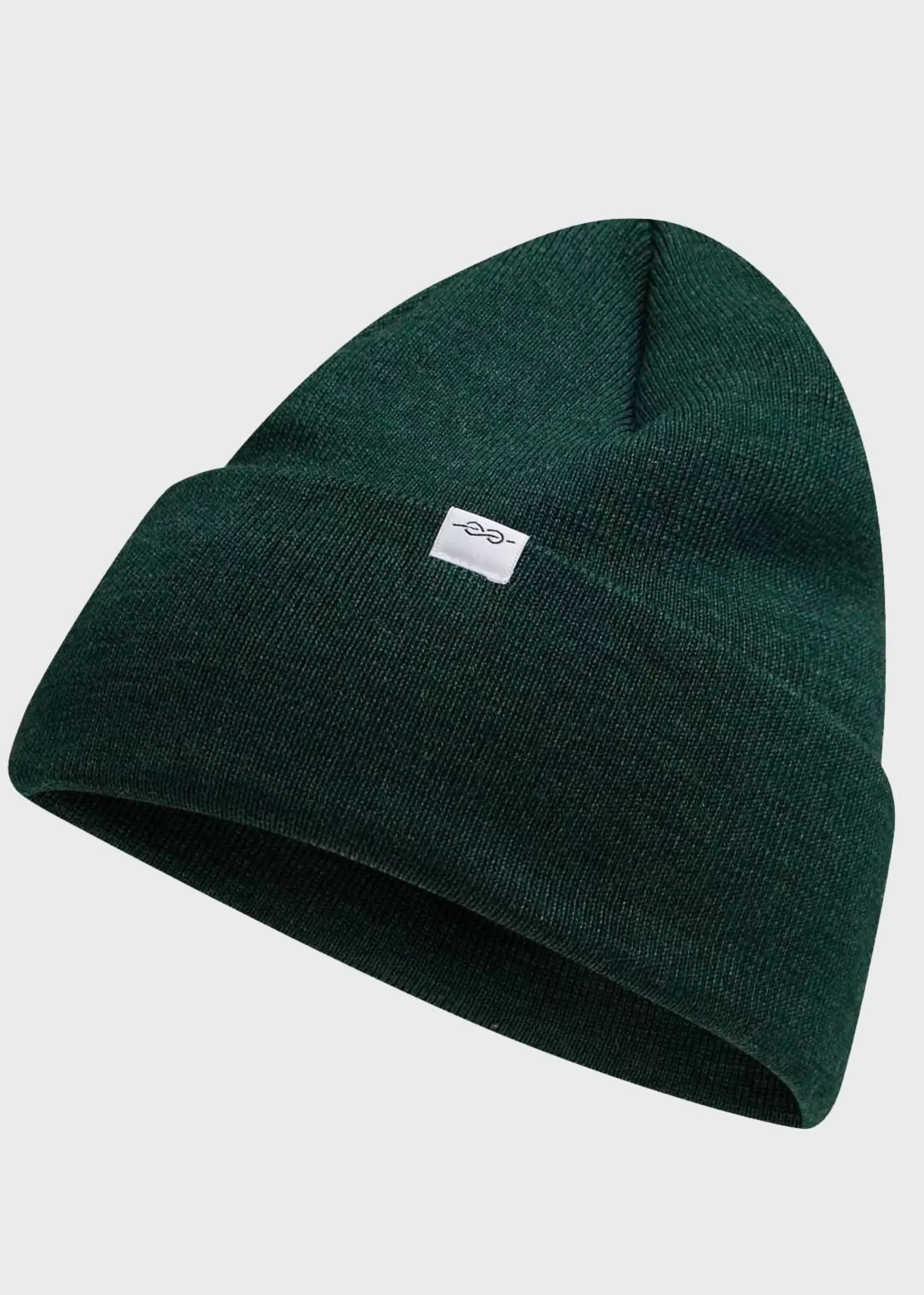 Klitmoller Collective Accessories-Fine rib beanie - Moss Green Lightblue