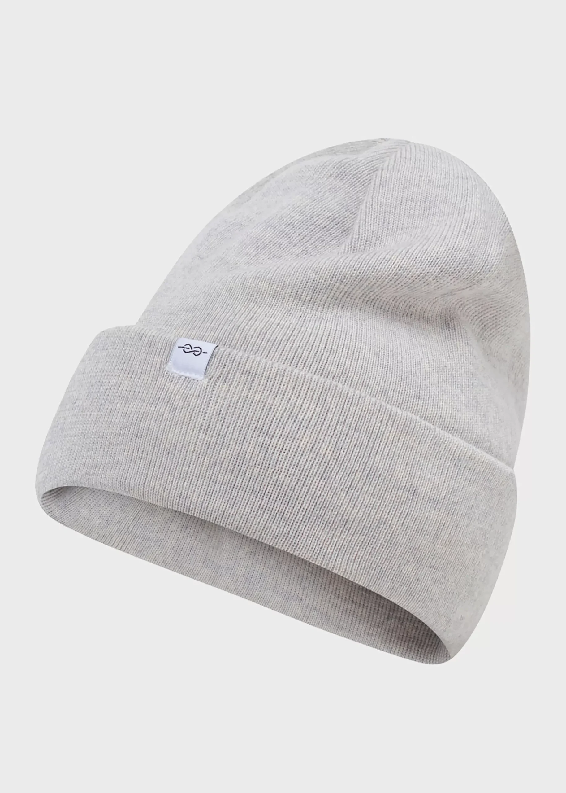 Klitmoller Collective Accessories-Fine rib beanie - Pastel grey Lightblue