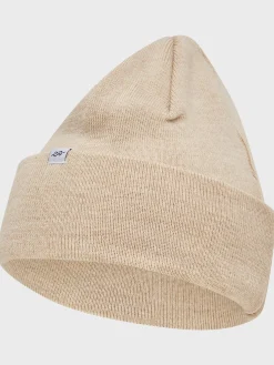 Klitmoller Collective Accessories-Fine rib beanie - Pastel sand Lightblue