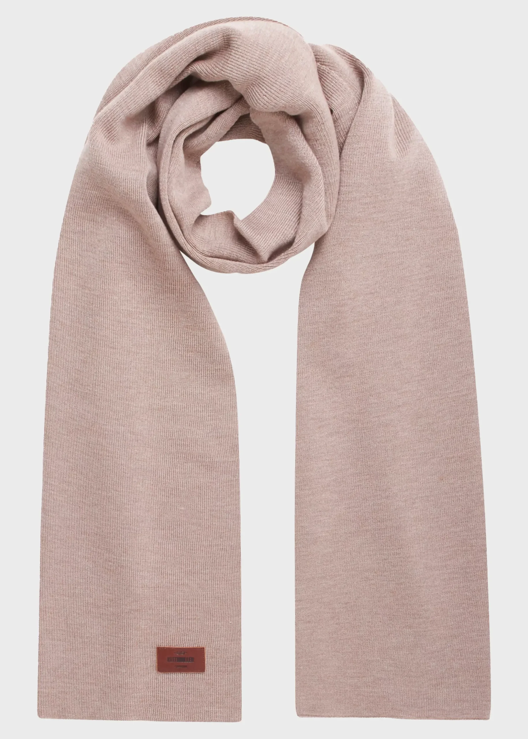 Klitmoller Collective Accessories-Fine rib scarf - Sand Navy
