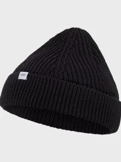 Klitmoller Collective Accessories-Fine short beanie - Black Navy