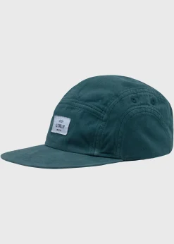 Klitmoller Collective Accessories-Five panel cap - Moss Green Black