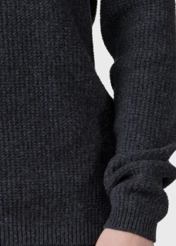 Klitmoller Collective Strick-Frede knit - Anthracite Skyblue