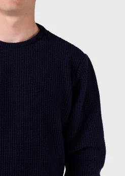 Klitmoller Collective Strick-Frede knit - Navy Skyblue
