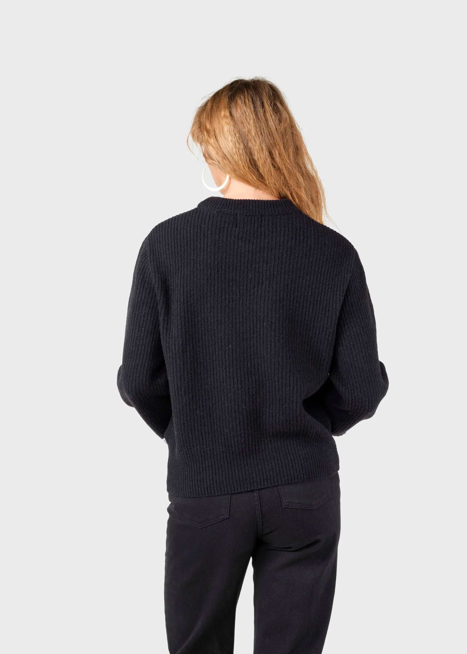 Klitmoller Collective Strick-Gerda knit - Black MossGreen