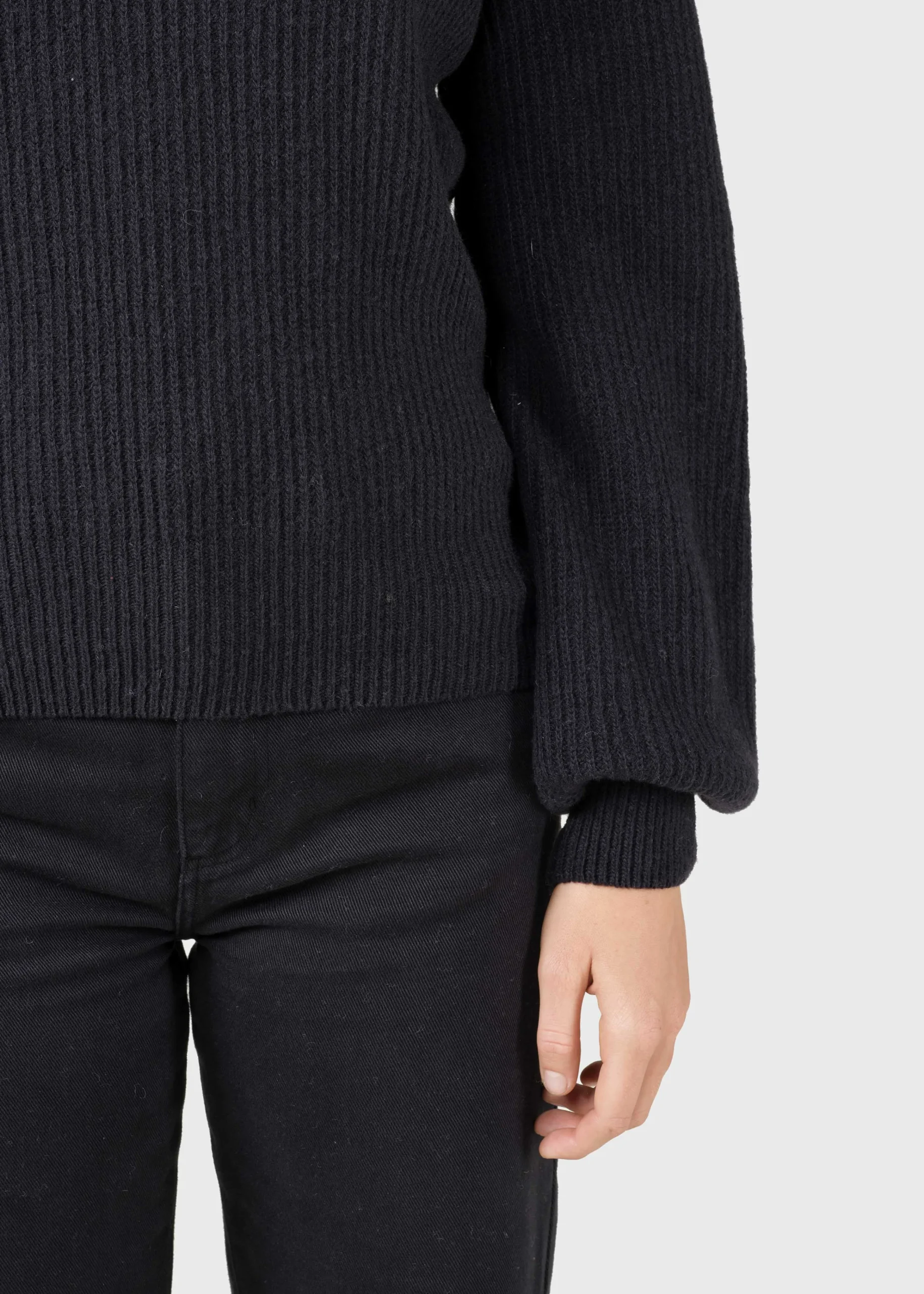 Klitmoller Collective Strick-Gerda knit - Black MossGreen