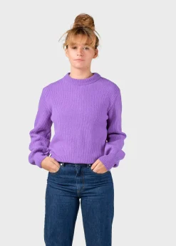 Klitmoller Collective Strick-Gerda knit - Lilac MossGreen