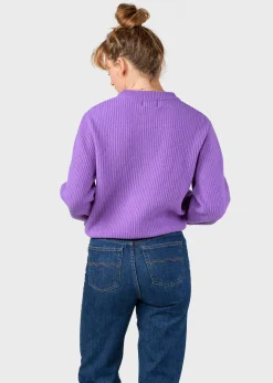 Klitmoller Collective Strick-Gerda knit - Lilac MossGreen
