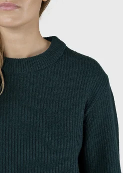 Klitmoller Collective Strick-Gerda knit - Moss Green MossGreen