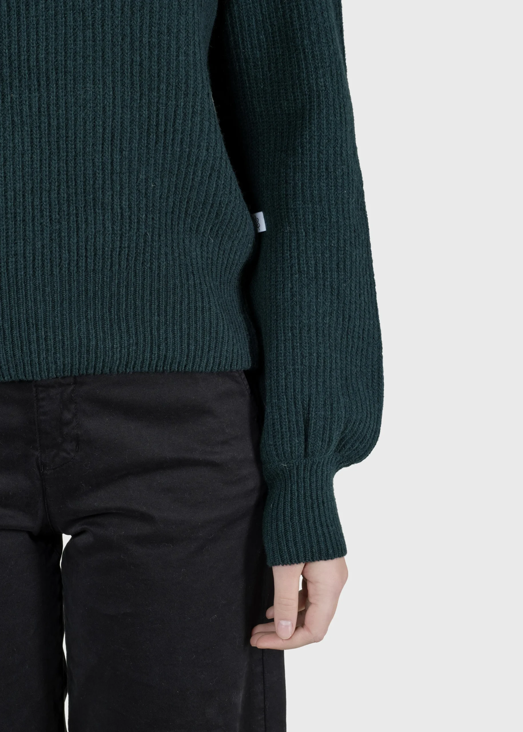 Klitmoller Collective Strick-Gerda knit - Moss Green MossGreen