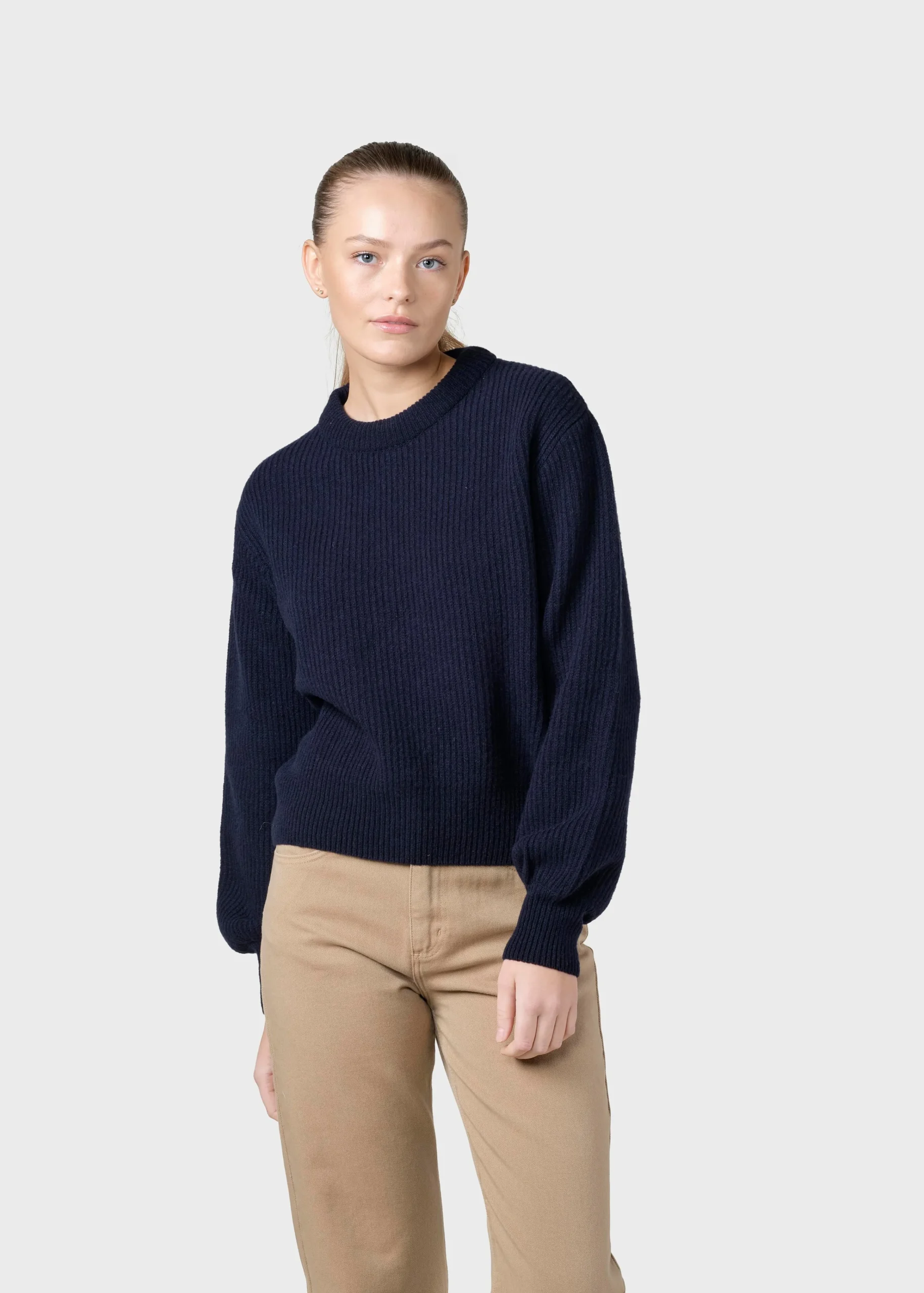 Klitmoller Collective Strick-Gerda knit - Navy MossGreen
