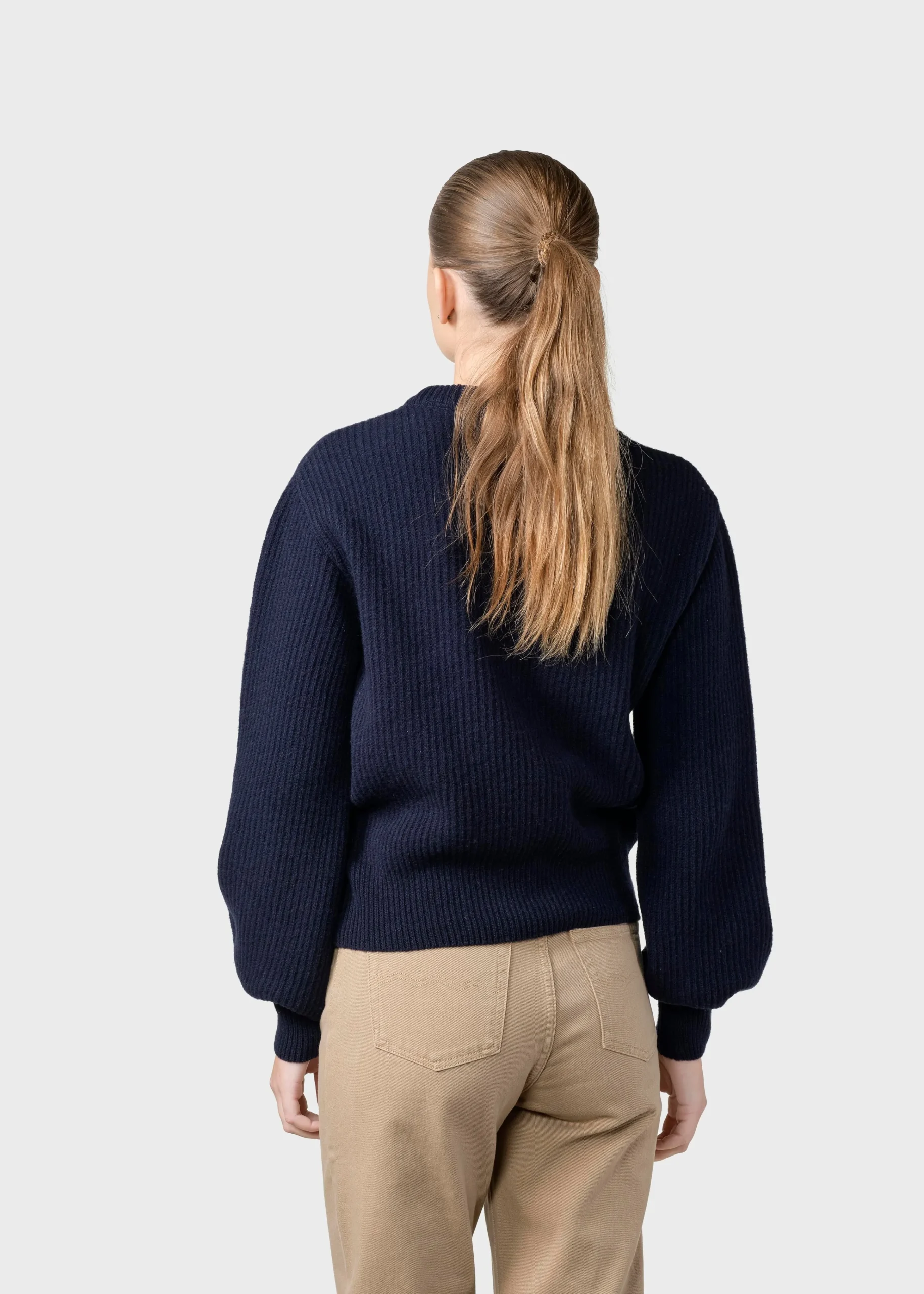 Klitmoller Collective Strick-Gerda knit - Navy MossGreen