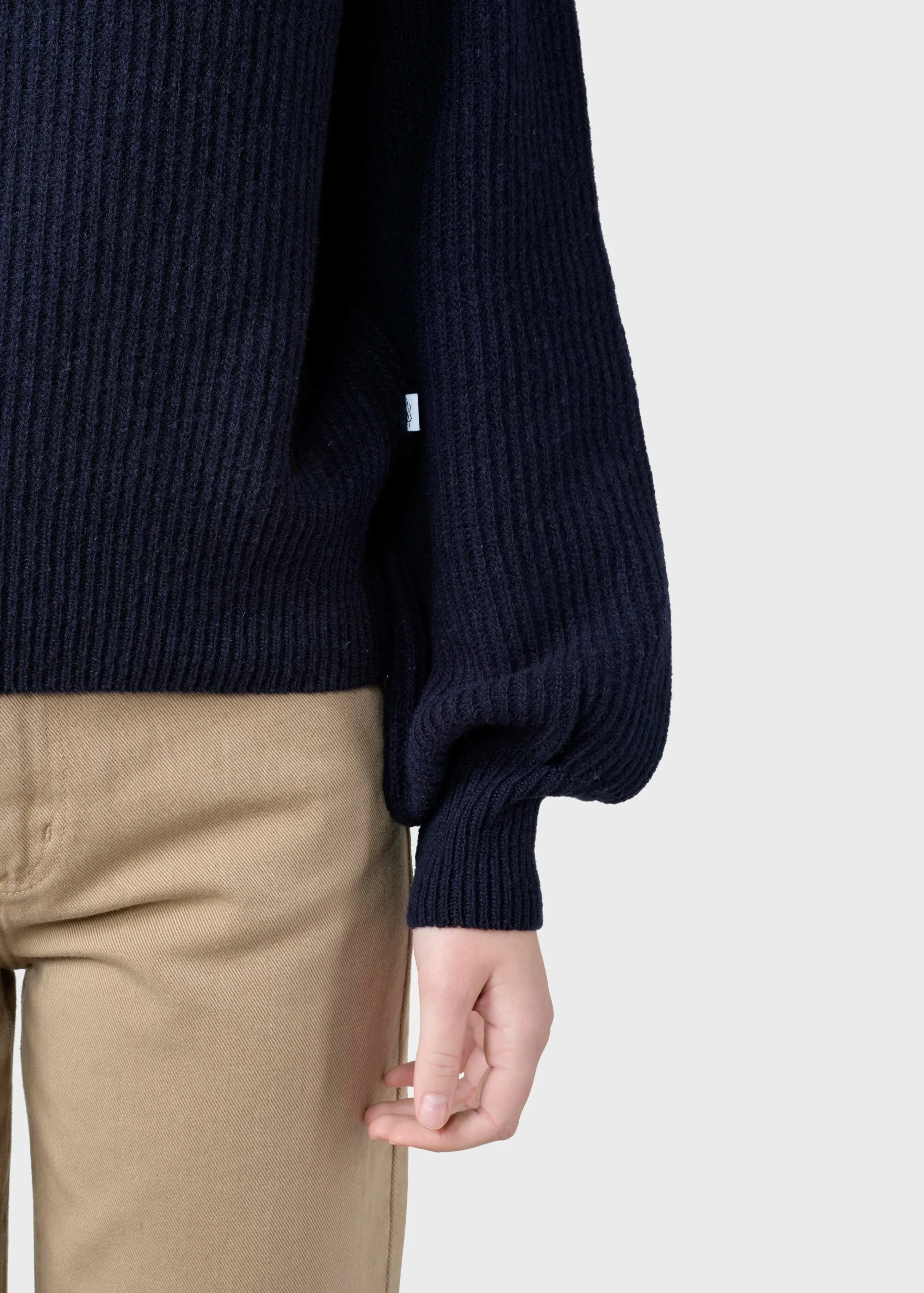 Klitmoller Collective Strick-Gerda knit - Navy MossGreen