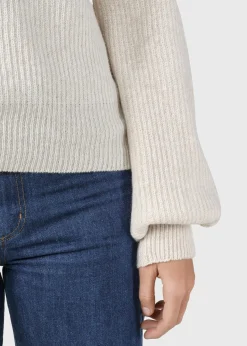 Klitmoller Collective Strick-Gerda knit - Pastel sand MossGreen